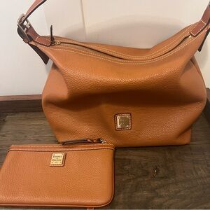 Dooney & Bourke Leather Hobo Bag with Wristlet